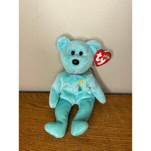 Ty Beanie Baby 2000 ARIEL The Bear In Memory 1981-1988 green teddy tag